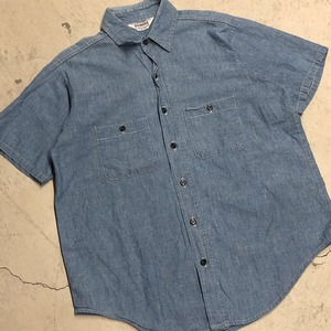 1980s FIVE BROTHER S/S CHAMBRAY SHIRT