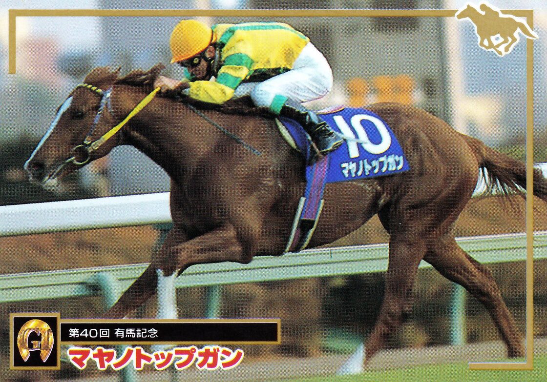 マヤノトップガン：第40回 有馬記念「サラブレッドカード 95年版」No 