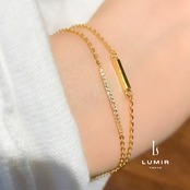 ダブルレイヤーシャイニーブレスレット