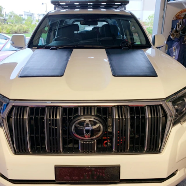 トヨタ ランドクルーザー プラド (2016-2023) Lensun 90W ボンネットソーラーパネル