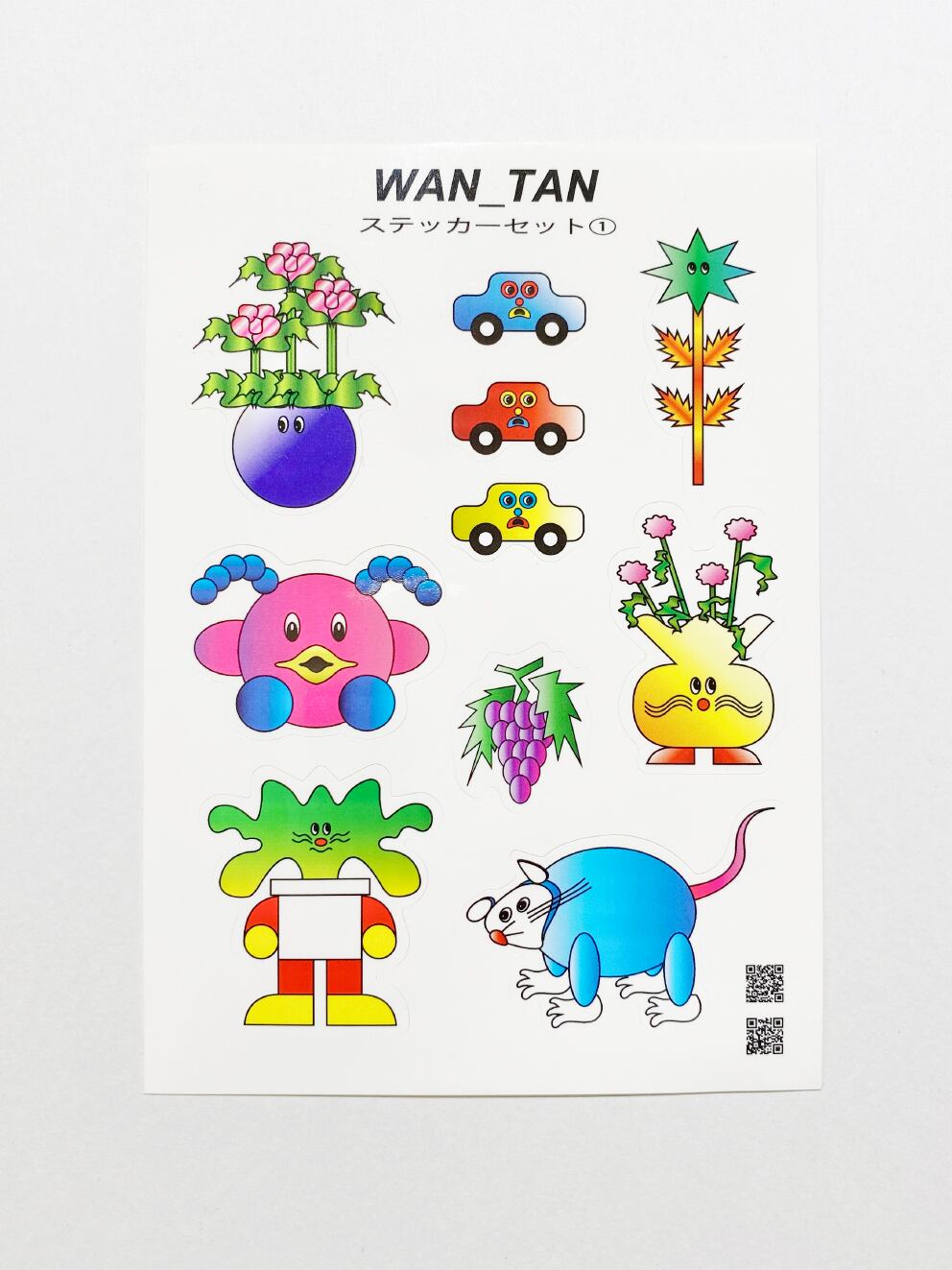 WAN_TAN / ステッカーセット ① | 新宿眼科画廊ショップページ