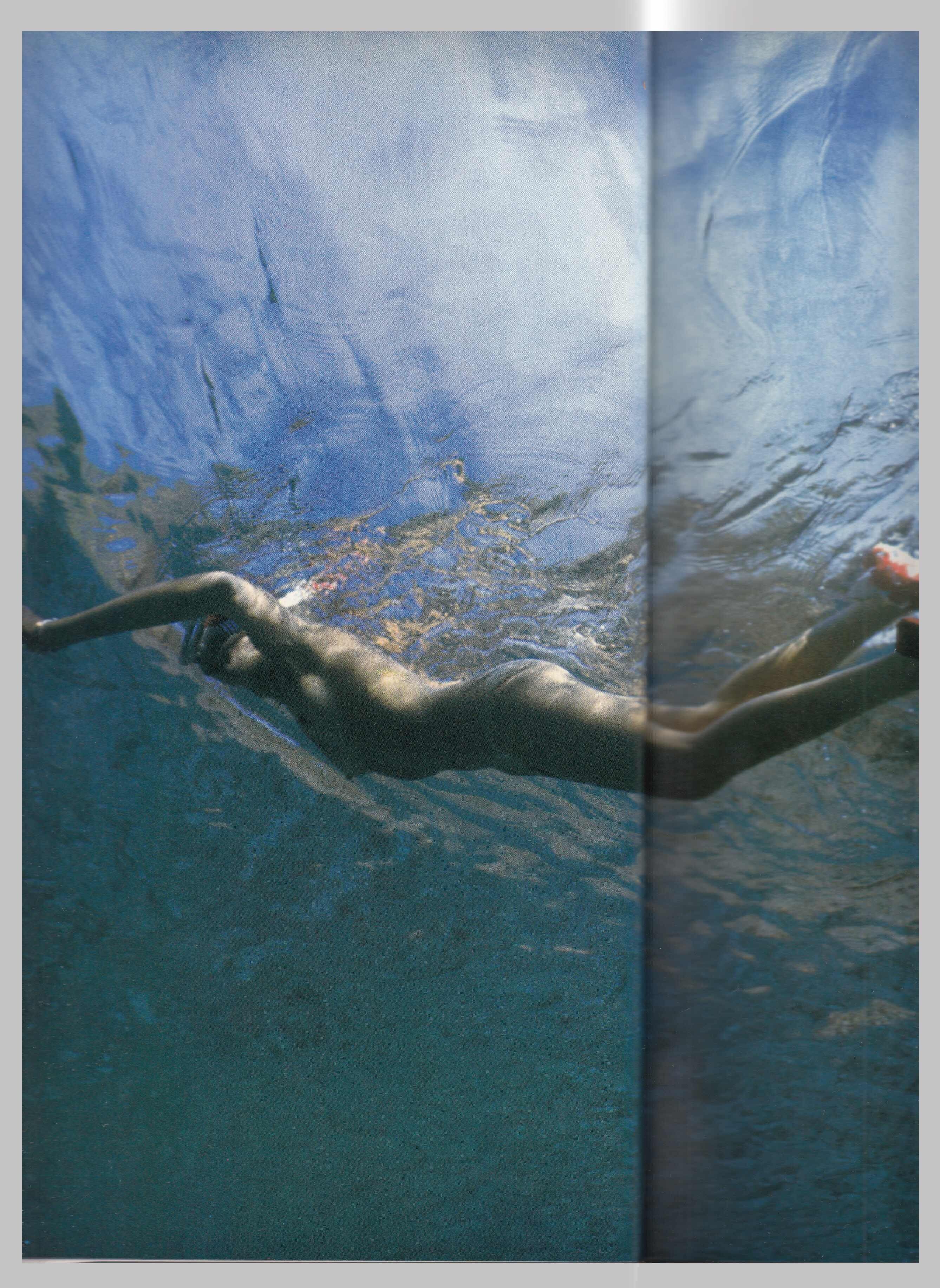 館石昭 撮影 青い世界のオリビア NUDES IN MARINE BLUE アート写真集