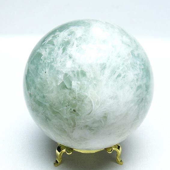 エンジェルフェザー フローライト 丸玉 77mm 一点物 151-7243