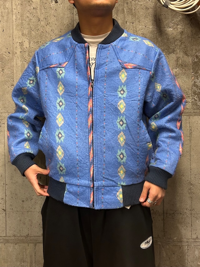 ［70s］SADDLE KING WESTERN Wool Jacket Vintage L