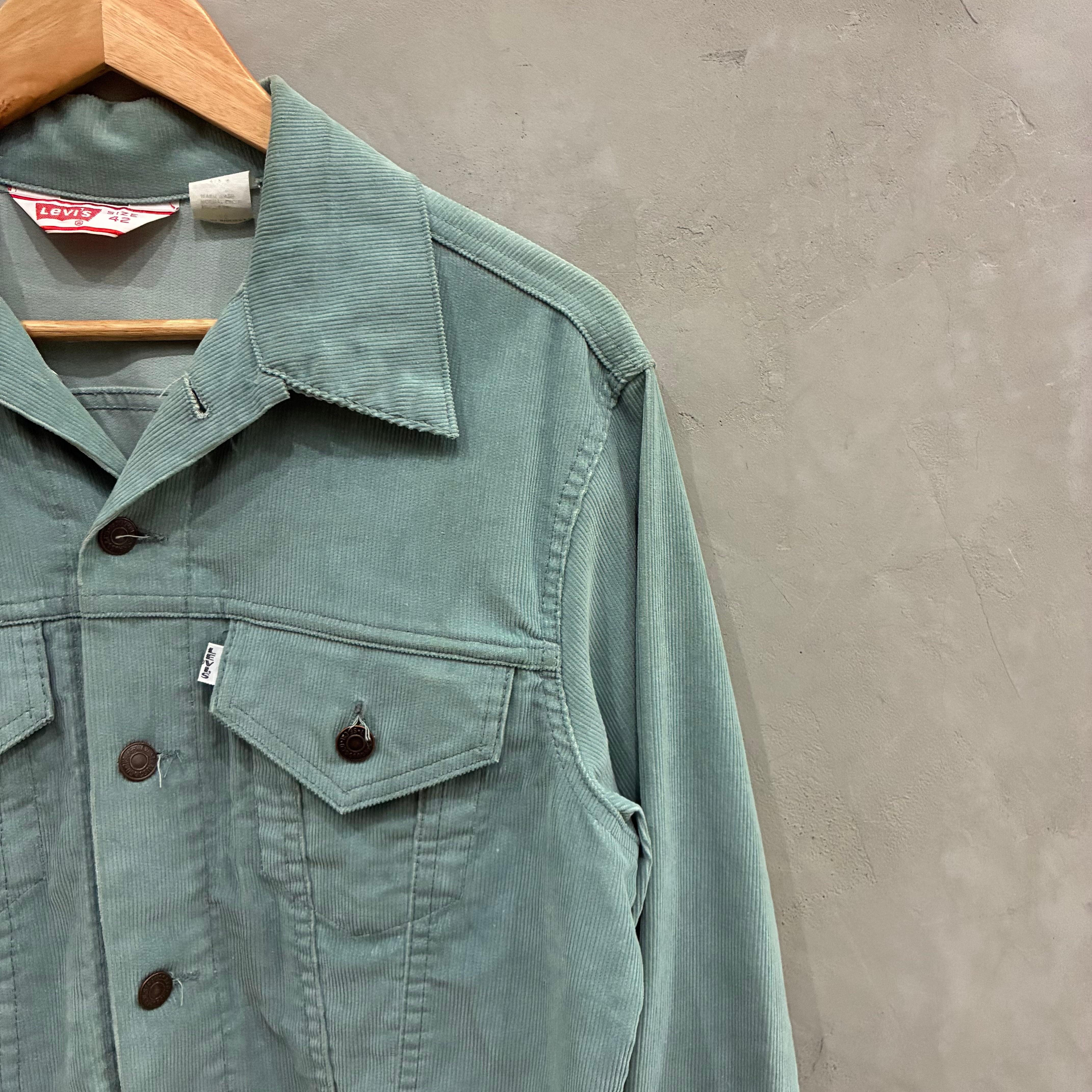 70s Levi's 70505 Corduroy Emerald Green Jacket 70年代 リーバイス