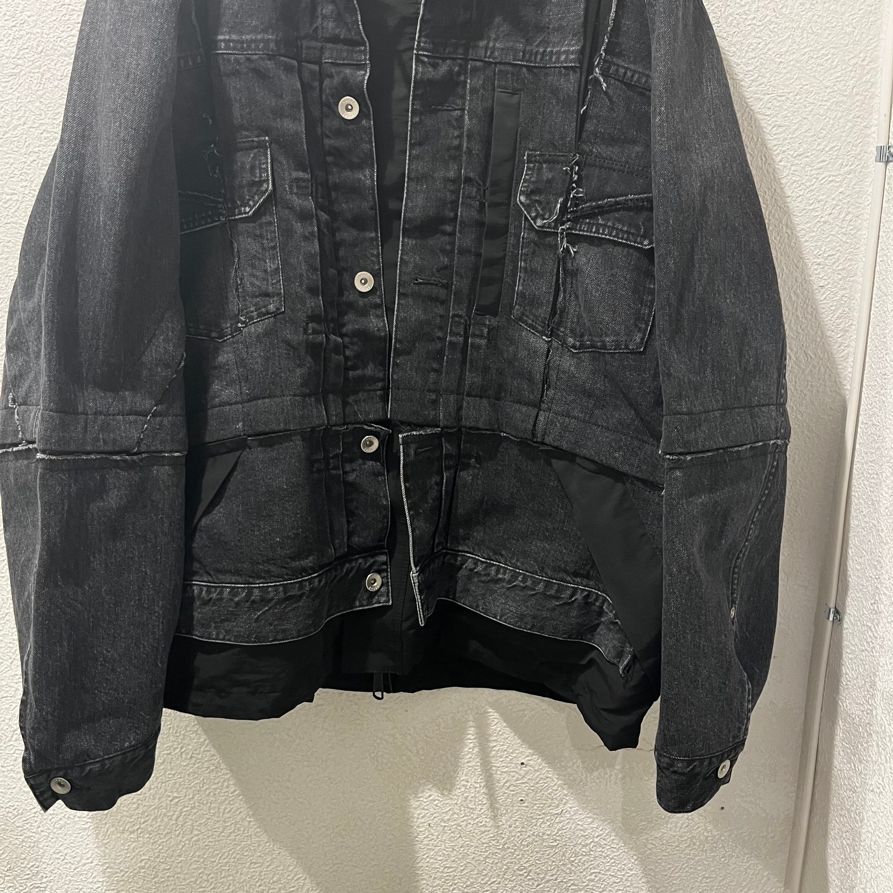 sacai サカイ 再構築デニムジャケット 21-02604M SIZE1【表参道t2 