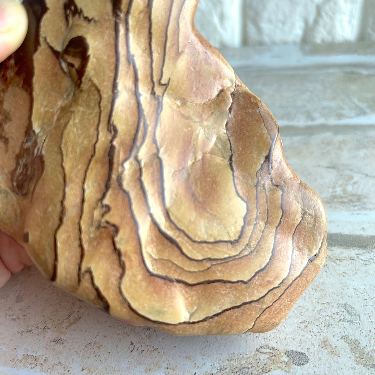 サンドストーン*フリーフォーム*250902-01*天然石*置き物*インテリアストーン