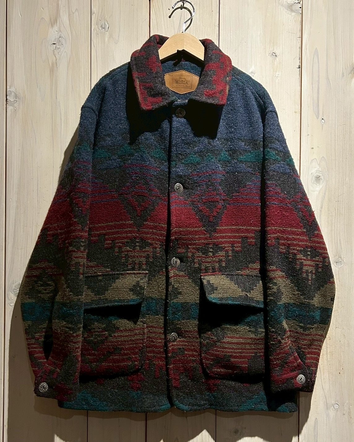 a.k.a.C.a.k.a vintage】“Woolrich”Native Pattern Wool Jacket | Caka