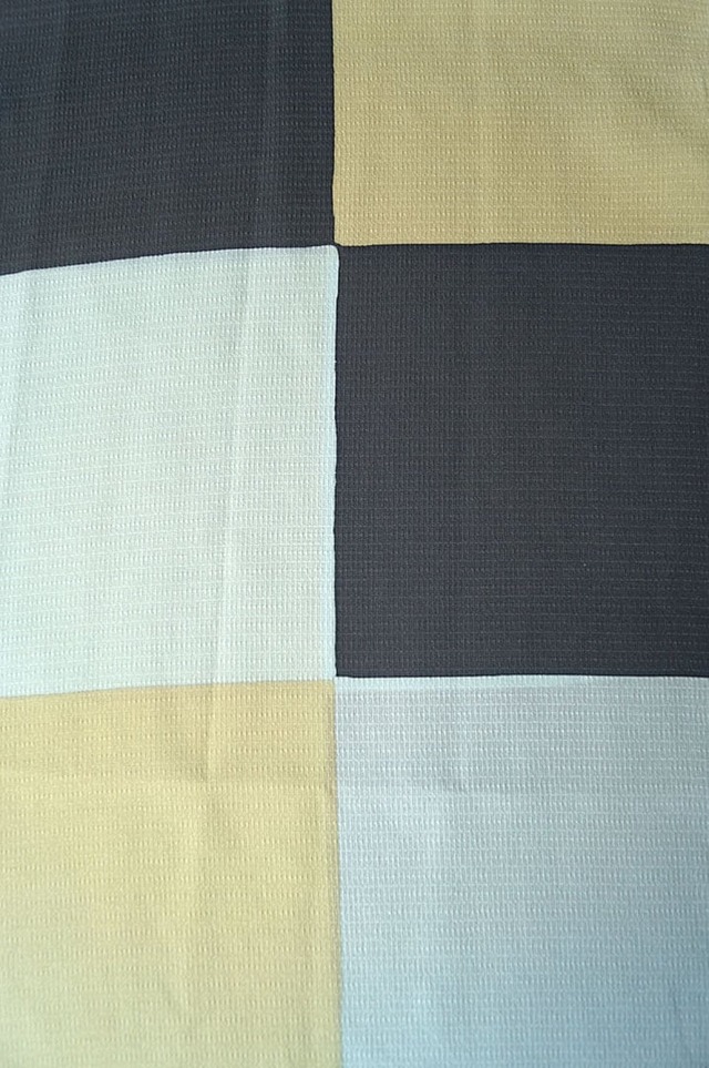 【帯揚げ】和小物さくら　蕎麦切色地　市松柄二色　帯揚げ　№A240911⑬