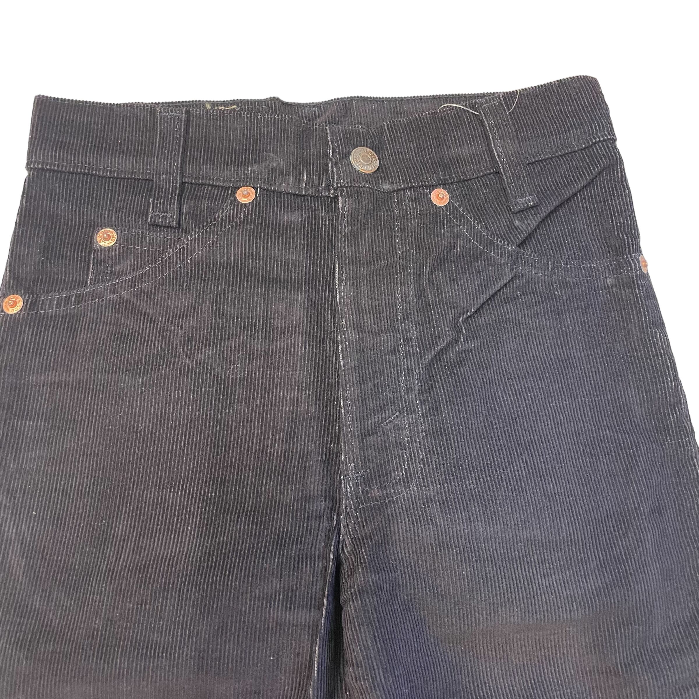 Dead stock 80's Levi's 416 boots cut corduroy pants Black made in