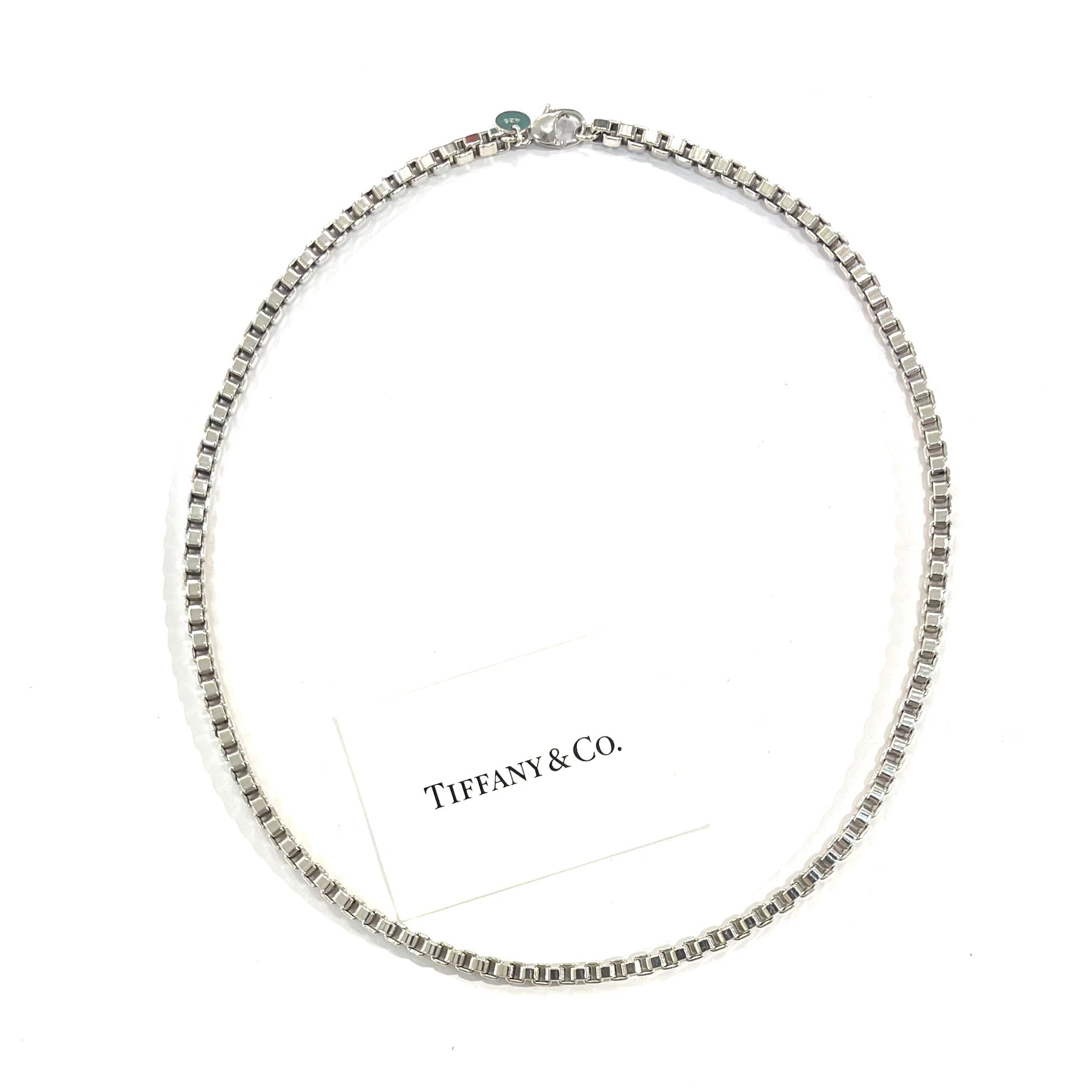 【ゴンティーちゃん様 リクエストページ】美品◎ティファニー ネックレスチェーン TIFFANY&CO. 】 2786 ティファニー名作ベネチアンチェーン ネックレス