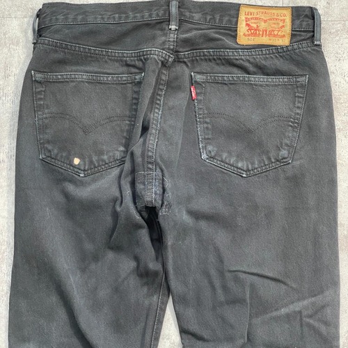 【W33 L32】europe levi's black リーバイス 501 詳細写真14