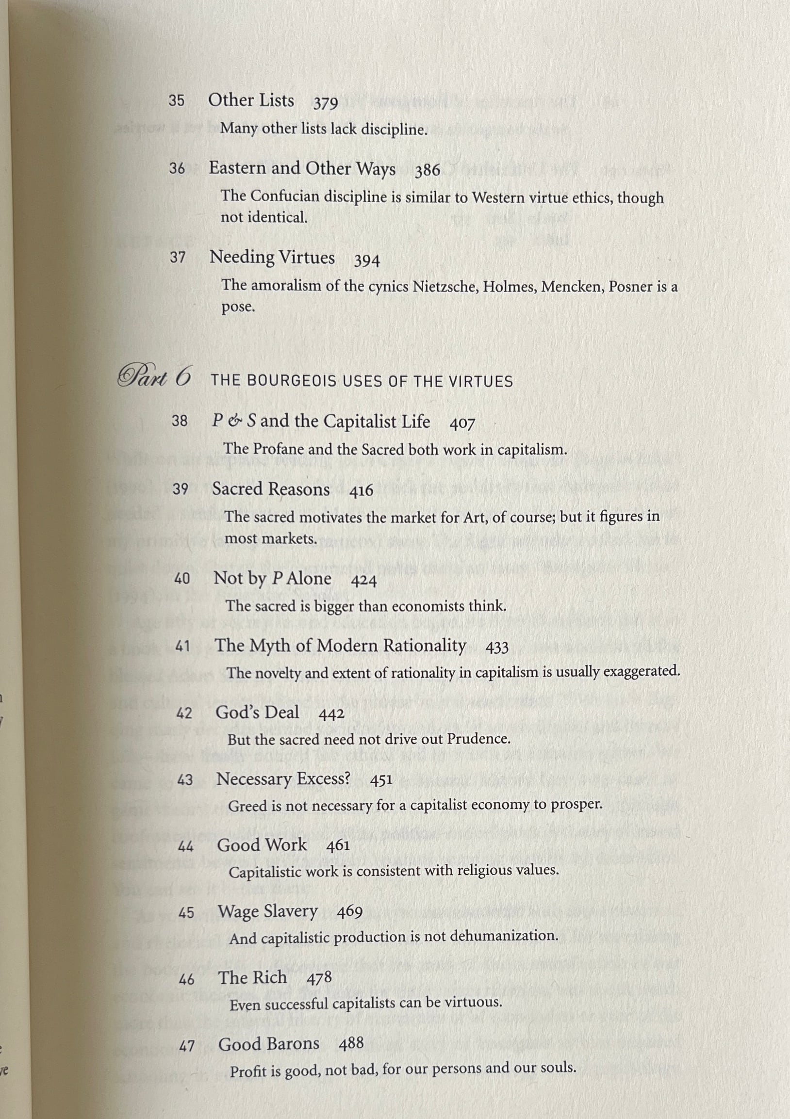 The Bourgeois Virtues: Ethics for an Age of Commerce / Deirdre Nansen McCloskey / University of Chicago Press