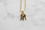 NY Yankees Medium Iced Out Pendant Necklace