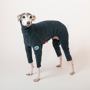 コーデュロイロンパース　navy / イタグレ服