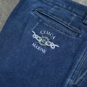 2tuck denim slacks