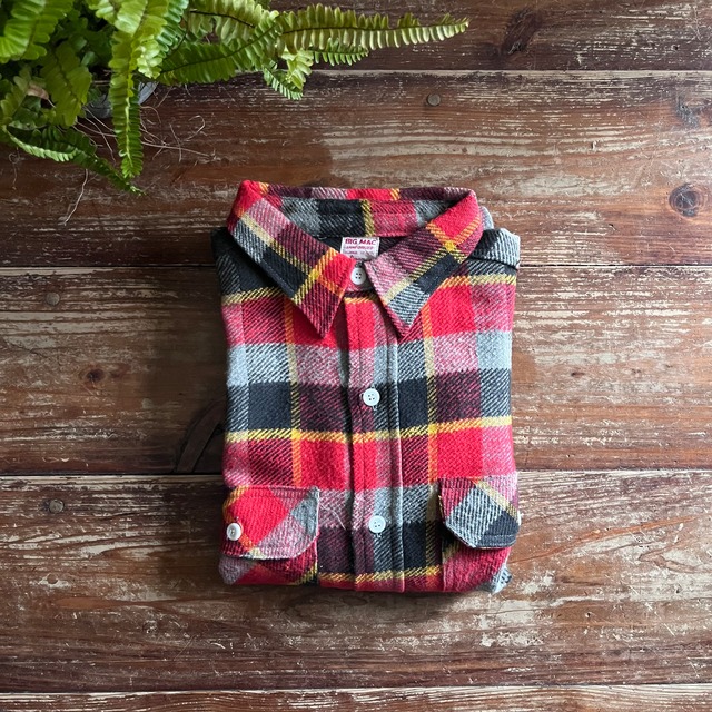 Circa 70's "Big Yank"  Cotton heavy flannel shirt made in USA/ 2XL