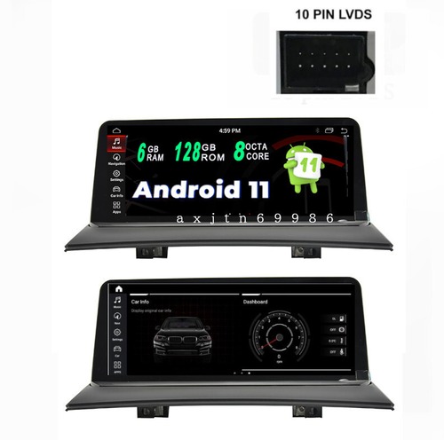 BMW X3 E83 アンドロイドナビ　　 10.25 インチ　Android11　　CarPlay　CCCシステム用　(2004-20011)　-DS-1052