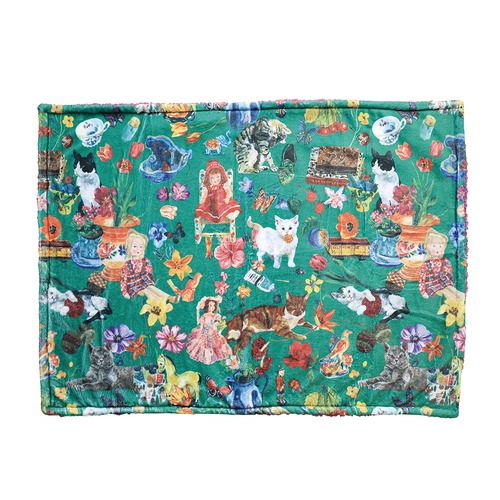 Nathalie Lete Boa Blanket Cats