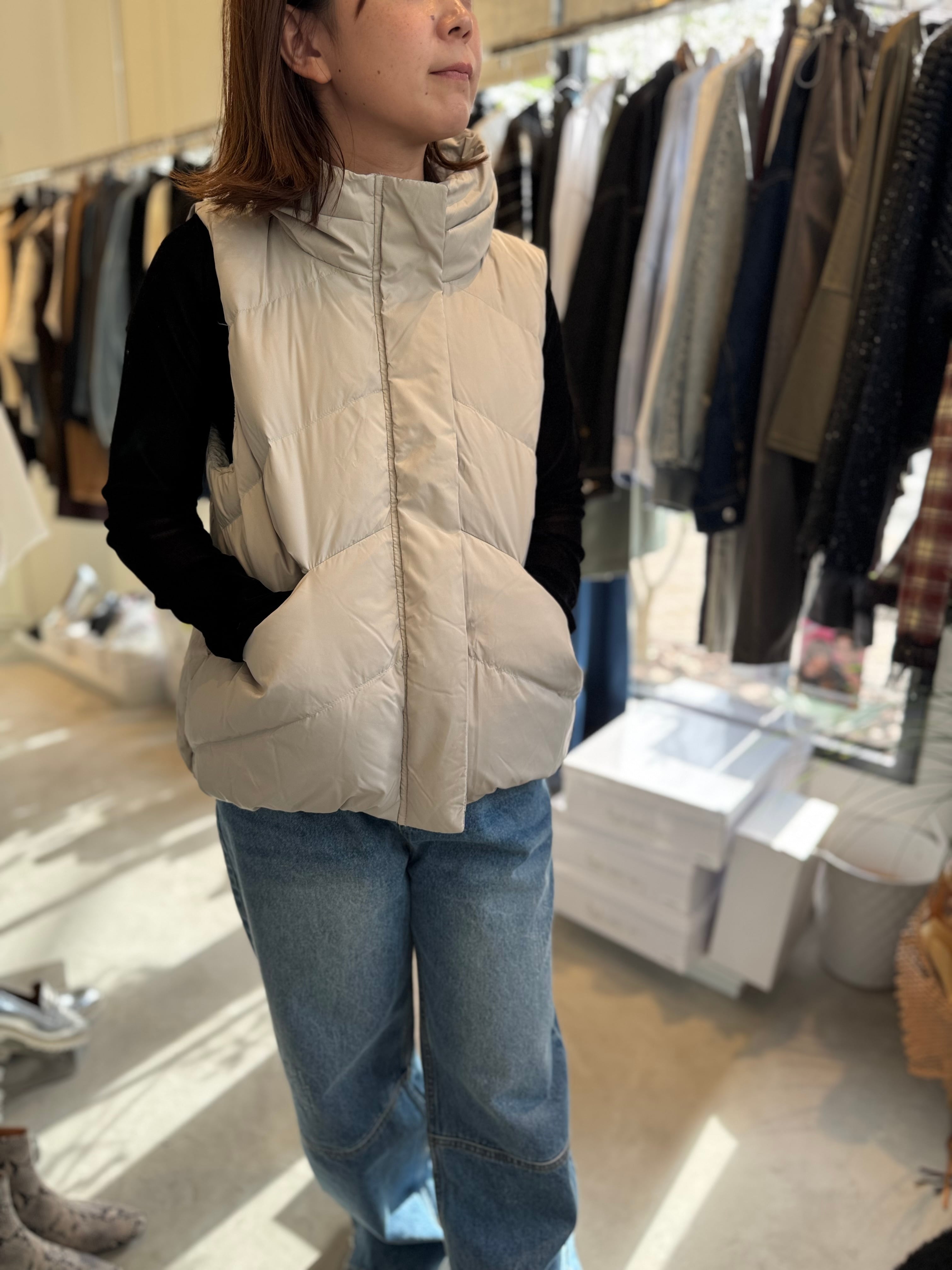 【SELECT】ボリュームカラーダウンベスト 32-0147