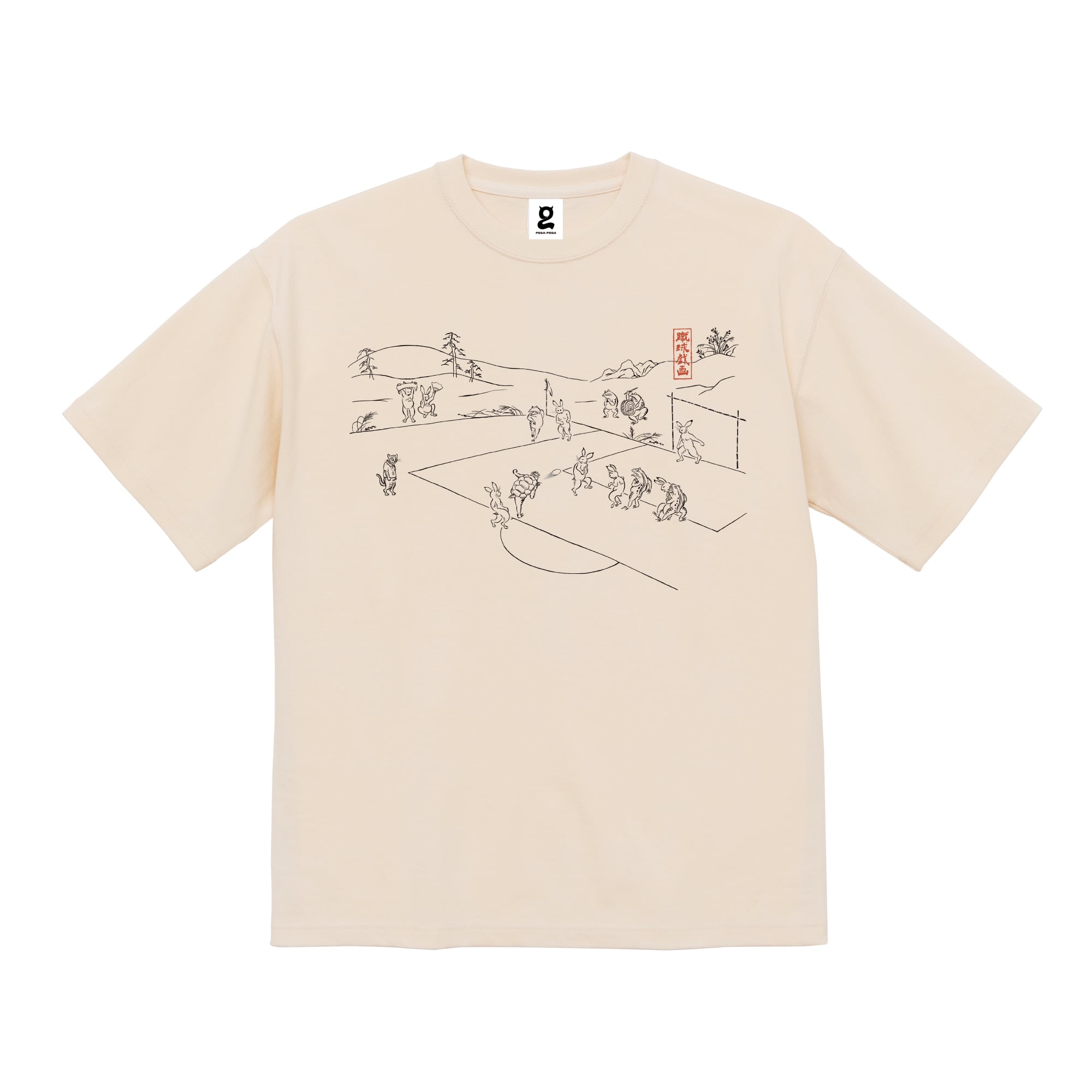 蹴球戯画其ノ壱 ”蘇格蘭”Big Silhouette T-shirt