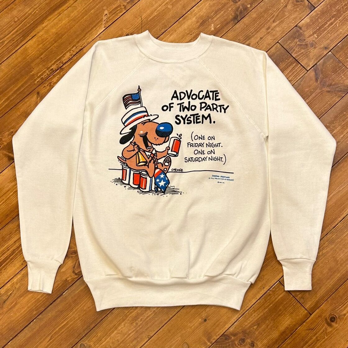 SHOEBOX GREETING 90s 紙タグ付き DEAD STOCK L/S クルーネック 