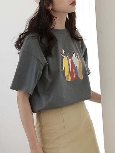 Woman design T-shirt（シャツ）a-349