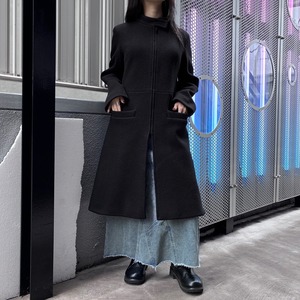 -agnes b.- zip design wool coat