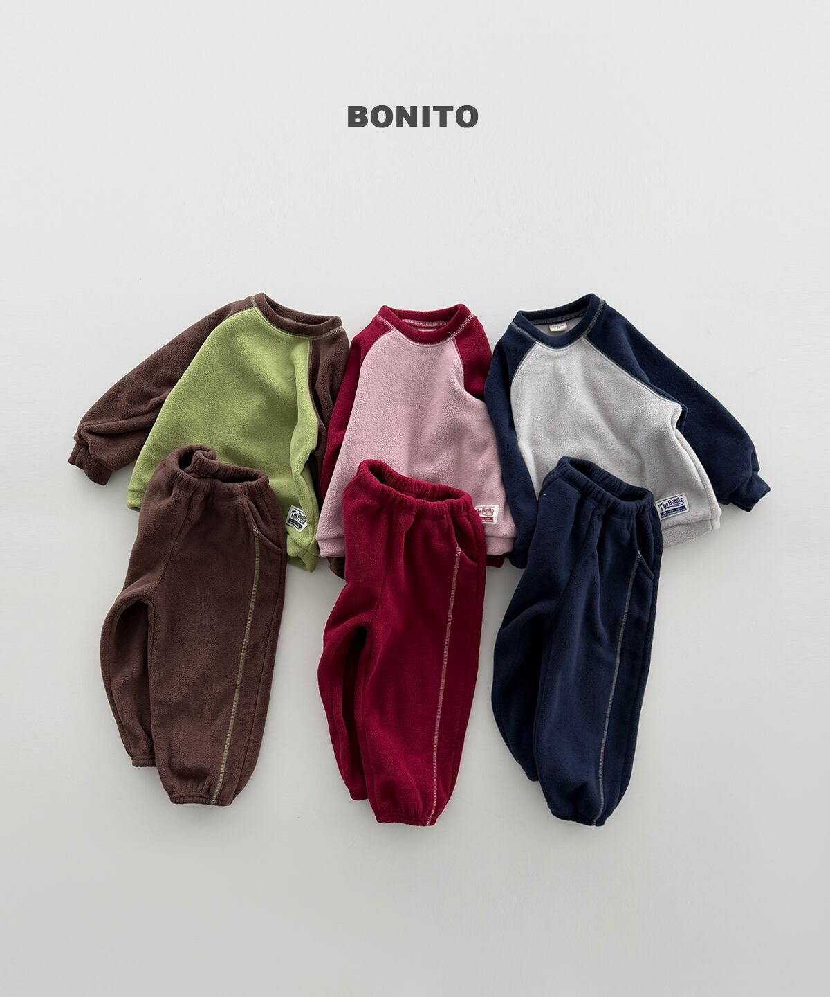 【Jr.size】two-tone raglan set【BONITO】※12月中旬発送予定