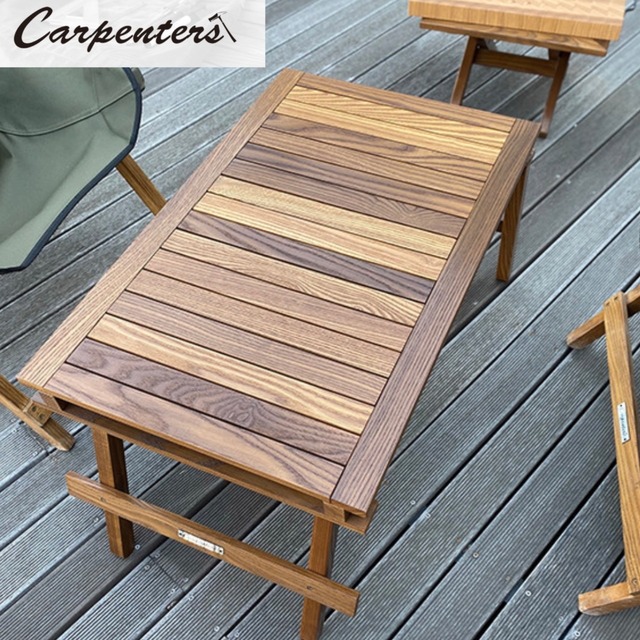 Carpenters Pll Out Table カーペンターズ アウトドアテーブル 折りたたみ式 ウッドテーブル 木製 韓国 Ncolor