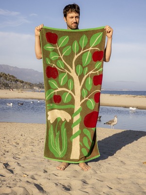 Mollusk "Garden of Eden Towel" -Green Multi-