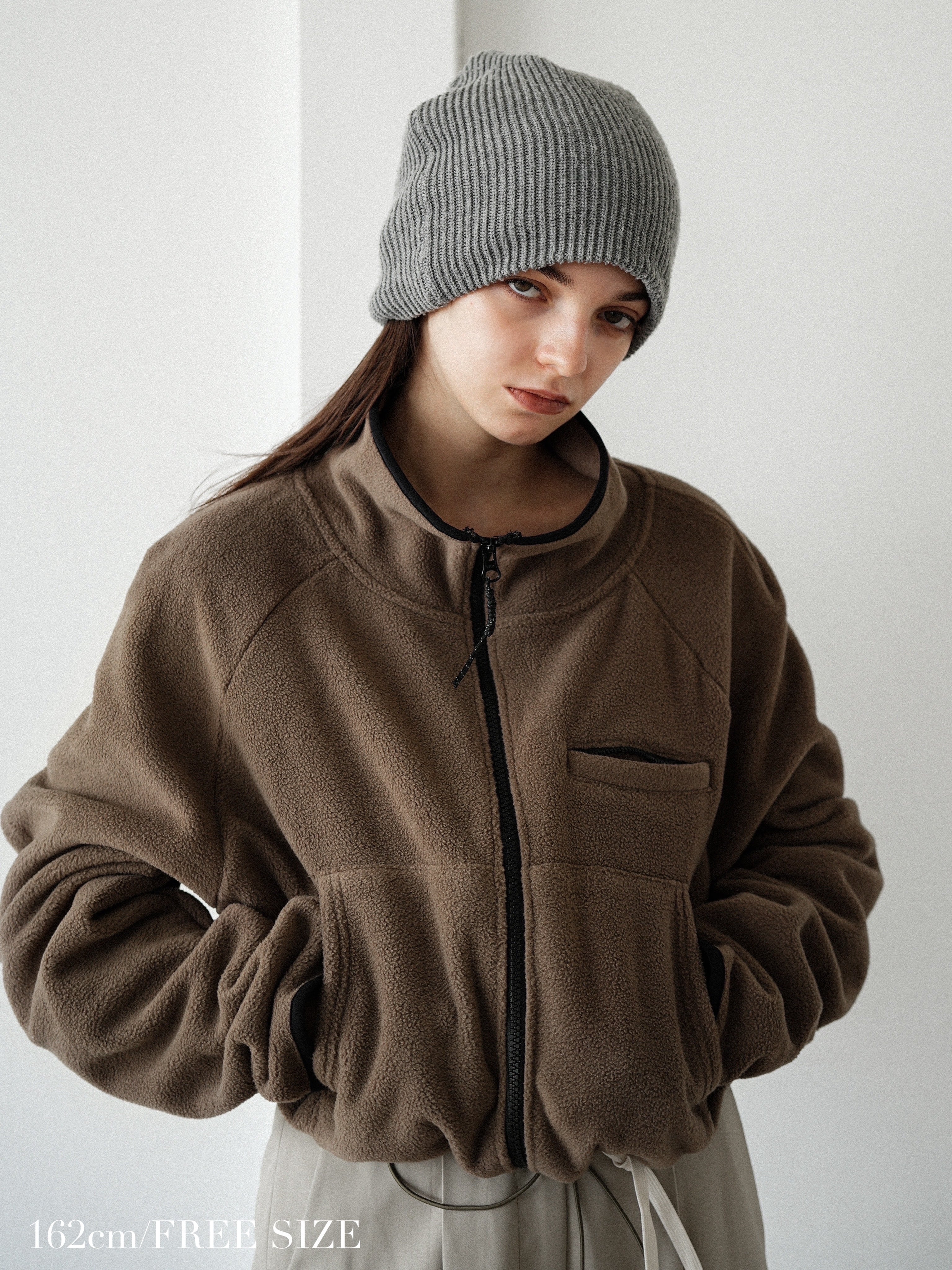cropped full zip fleece | Katrin TOKYO