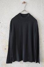 High-neck wool knit top