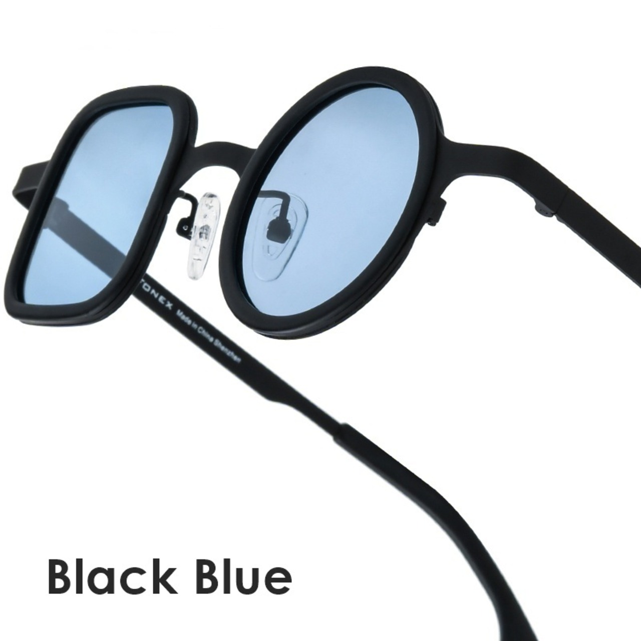 Titanium Acetate Asymmetrical Sunglasses -round & square- / チタン アセテート アシンメトリー サングラス -ラウンド&スクエア-