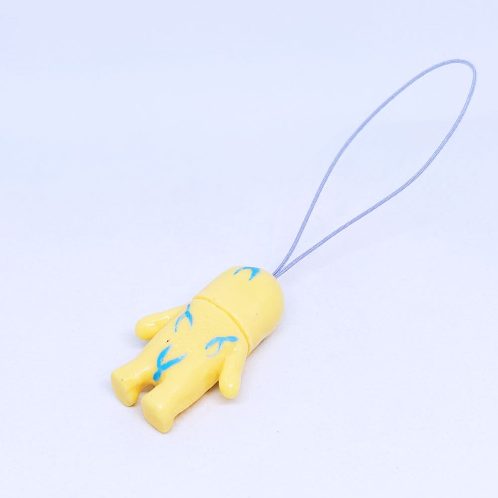 チビめんたストラップ(うすきいろ） / ストラップ / デハラユキノリ