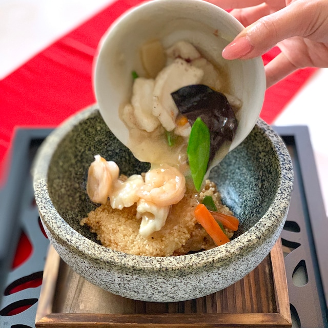 海鮮あんかけおこげ