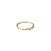 S925 MICRO ZICONIA THIN RING GOLD