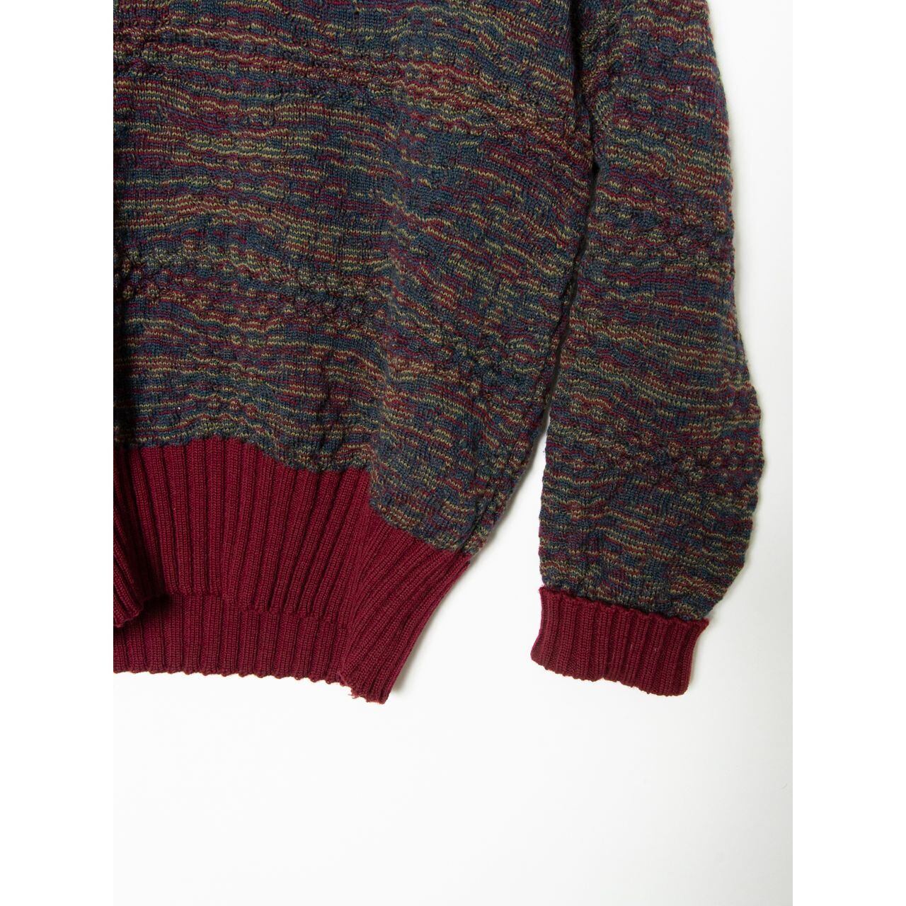 【Browns】Made in England v-neck mix knitting sweater(イギリス製 Vネックミックスニット セーター)10d