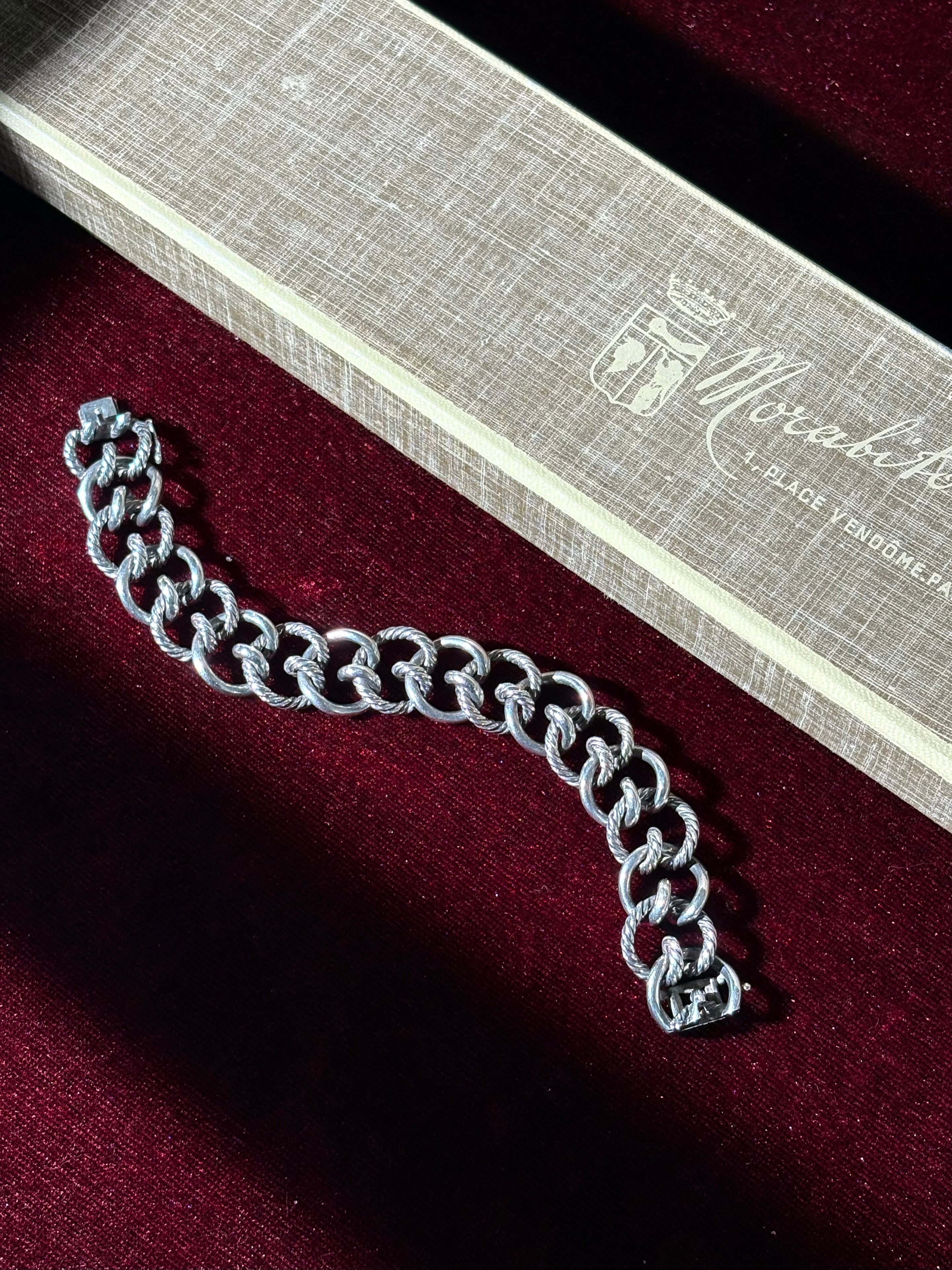 Twist Roped Link Bracelet sv800 -Gaetan de Percin-