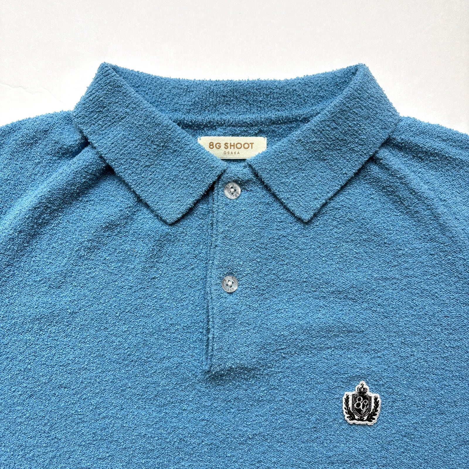 SUPER SOFT PILE KNIT POLO SHIRT -LIGHT BLUE- | 8G SHOOT WEBSTORE