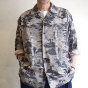 meanswhile Side Slit Open Collar L/S SH