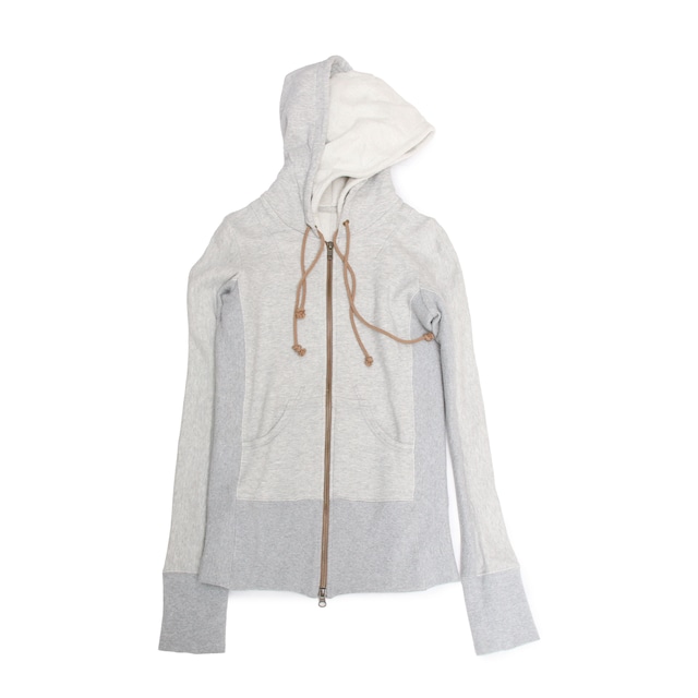 Qojelly 00s LayeredSweatHoodieZipJacket