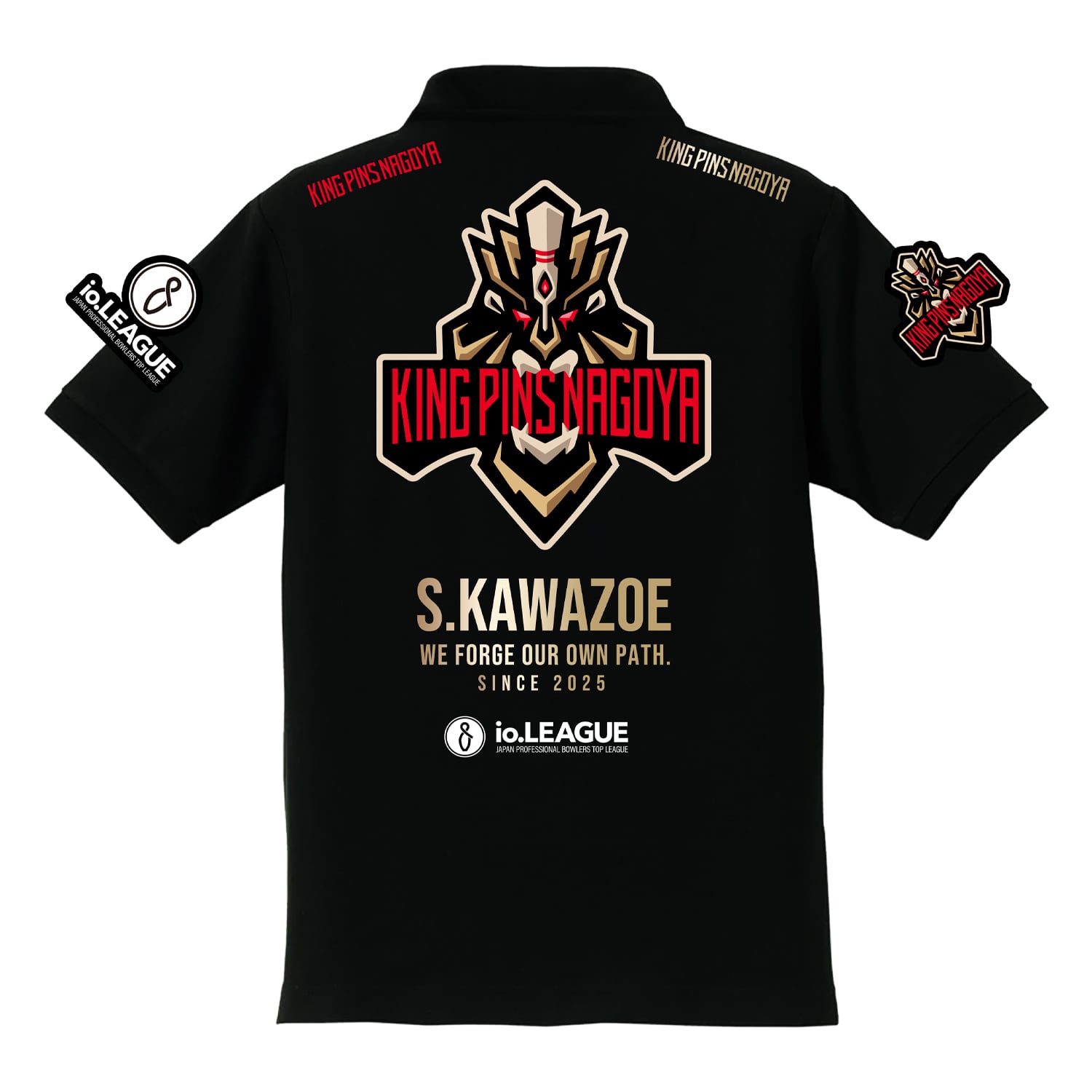 キングピンズ名古屋 ネーム入りポロシャツ KINGPINS NAGOYA POLO
