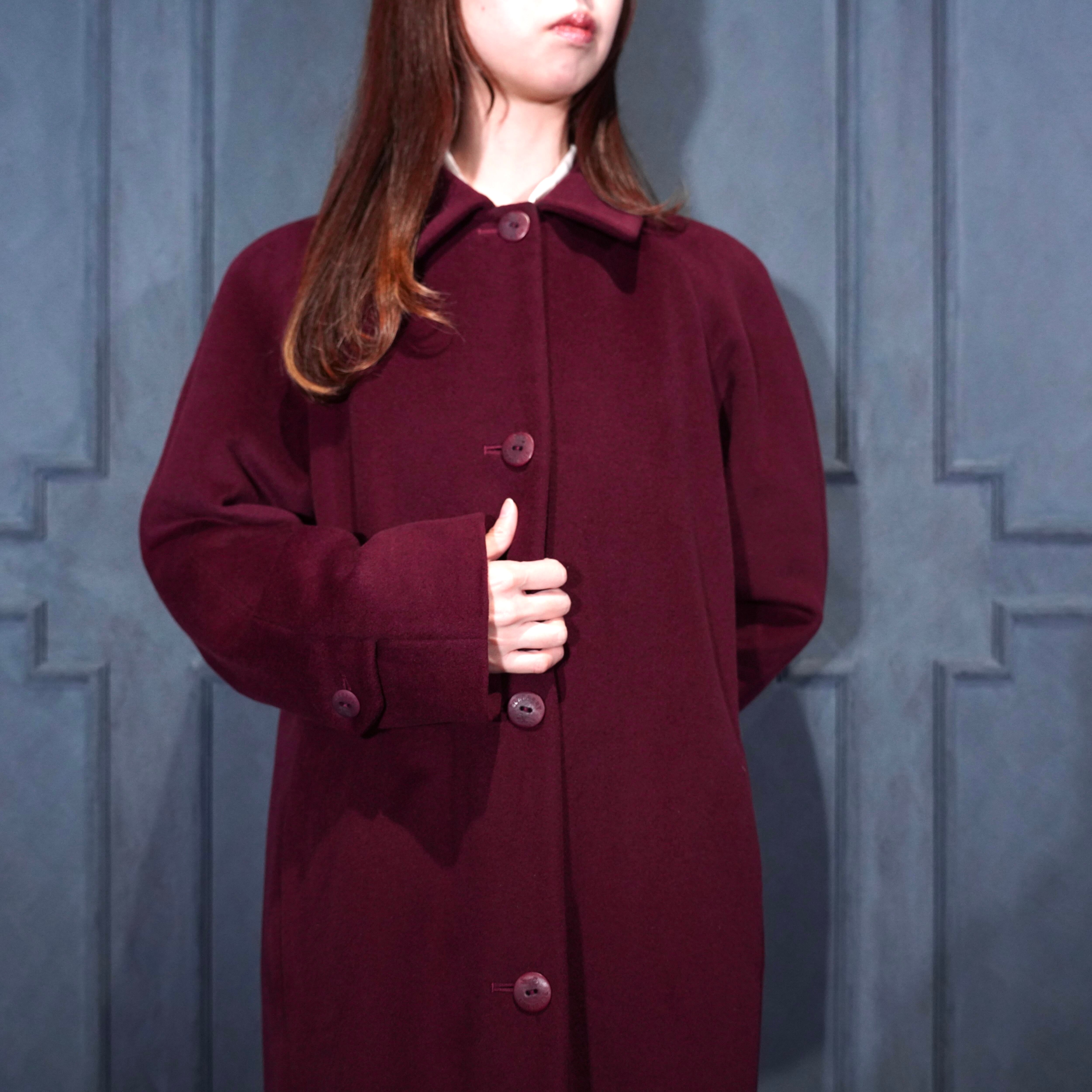 BURBERRY London バーバリー　ロンドン　ウールコート　アンゴラ BURBERRY LONDON ANGORA BREND WOOL BALMACAAN COAT/バーバリー