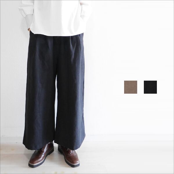 粗挽きコットン×リネンフライス10分丈レギンス 2018626 日本製 SORTE