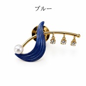 すずらん ブローチ 幸福の再来 パール タックブローチ 淡水真珠3mm レディース アクセサリー ギフト レッド ブルー ライトブルー パープル グリーン