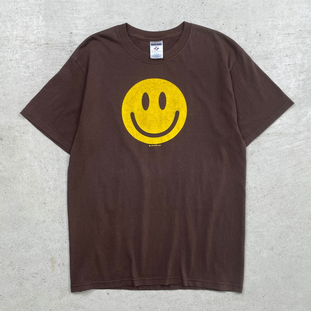 00年代 ニコちゃん スマイル SMILE プリントTシャツ メンズM 古着 00s  