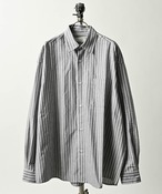 many men many mind ox striped shirt (BLK) M2615032