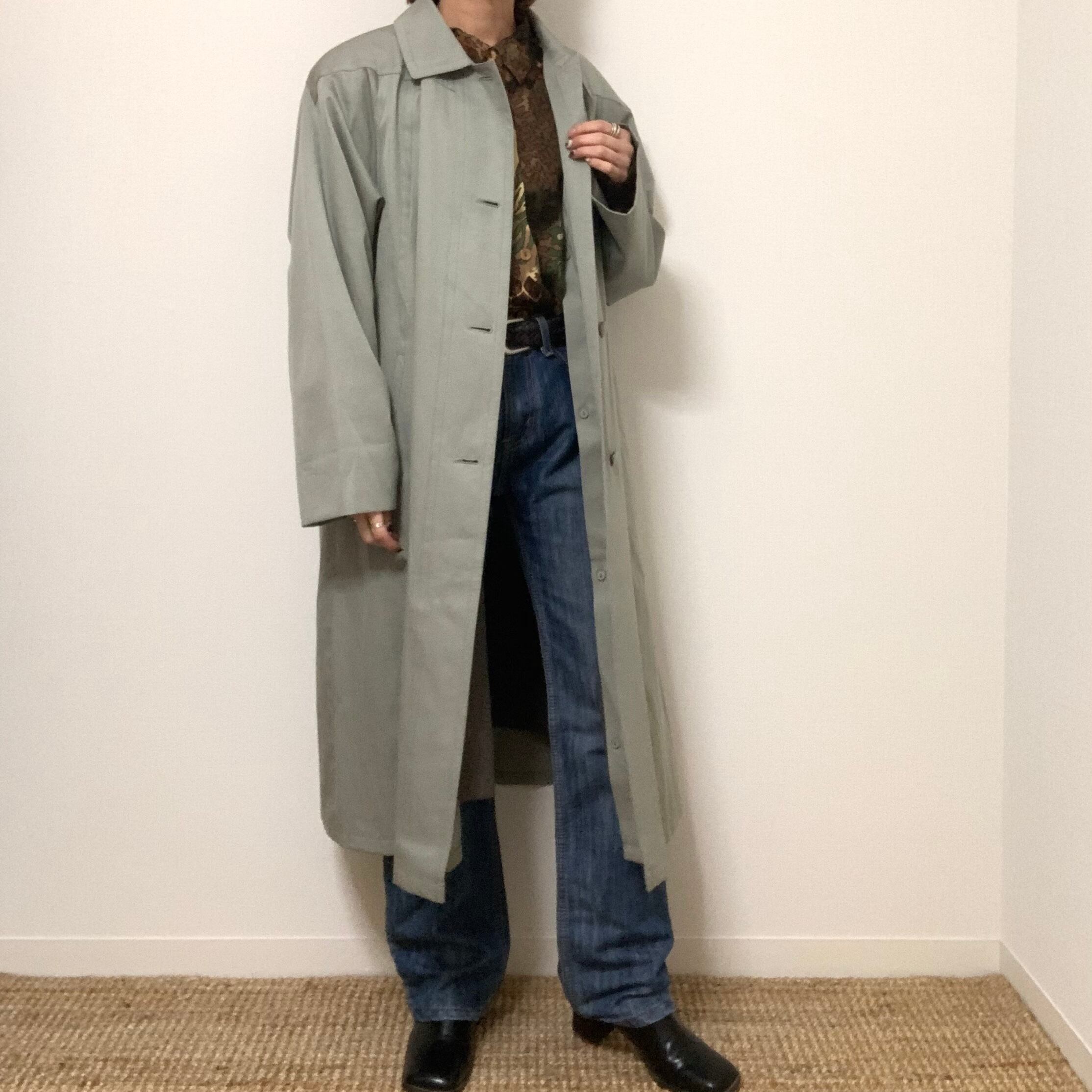 spring liner coat（mintgreen）ヴィンテージ 古着 ミントカラー