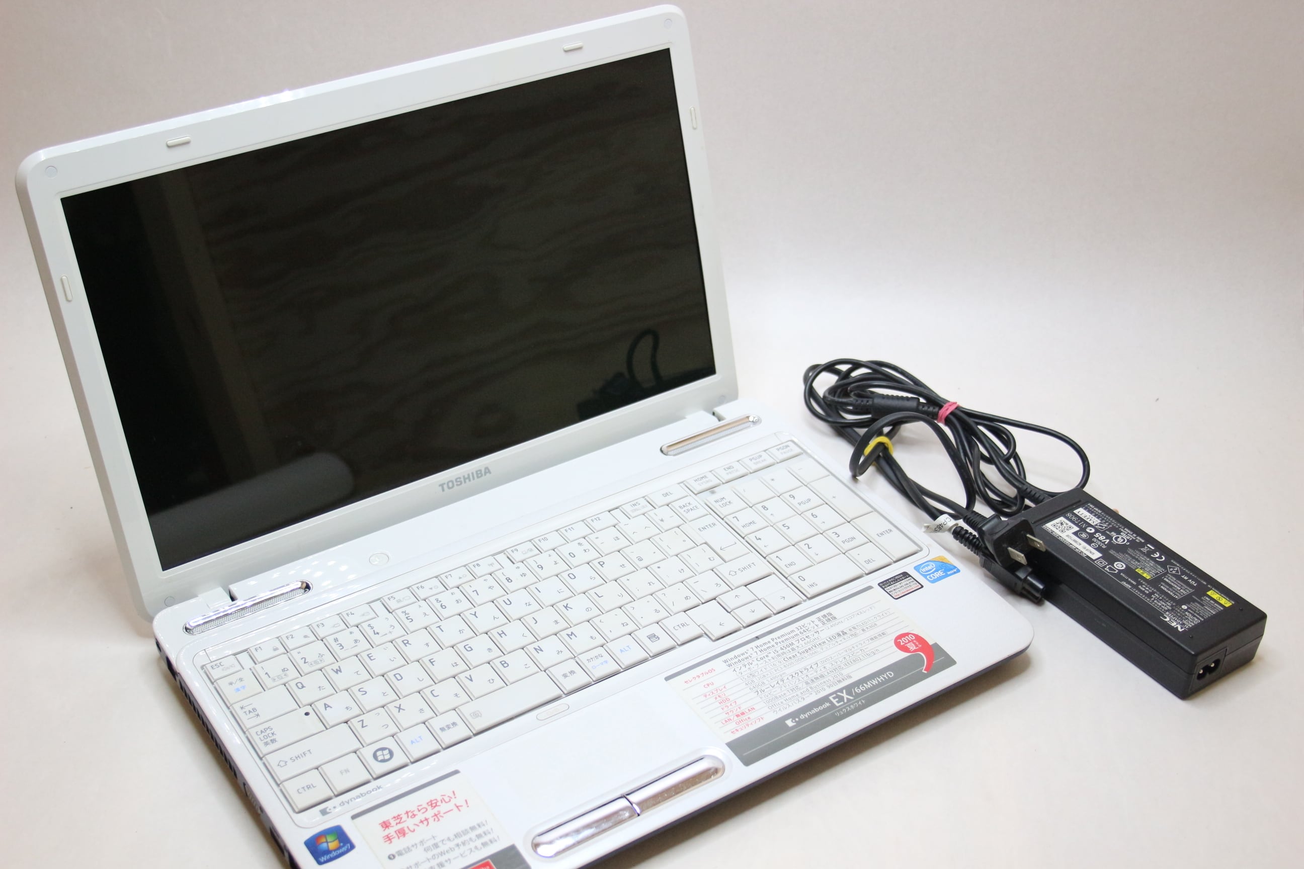 TOSHIBA DYNABOOK 4GBメモリ HDD W10 ノートPC 東芝